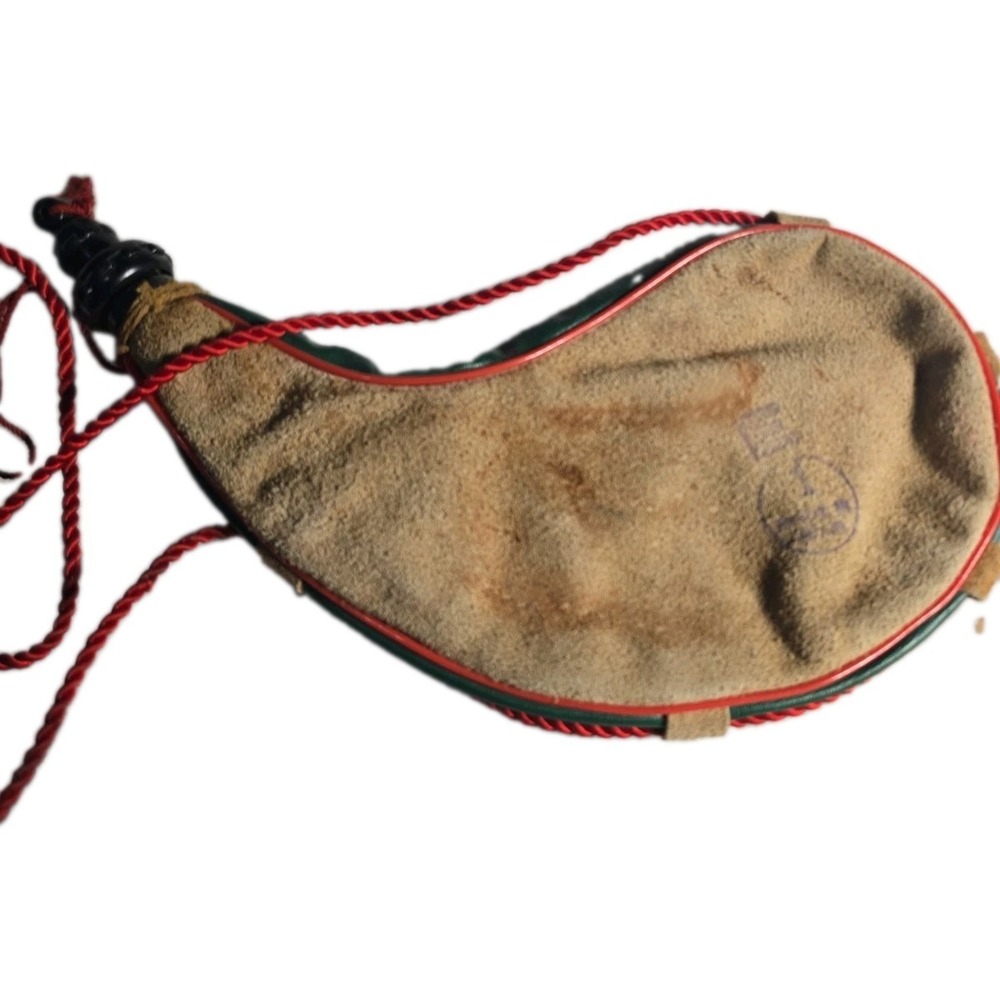 Vintage / Retro Style: Vintage Stansport Suede Bota Bag Leather Wine Skin...